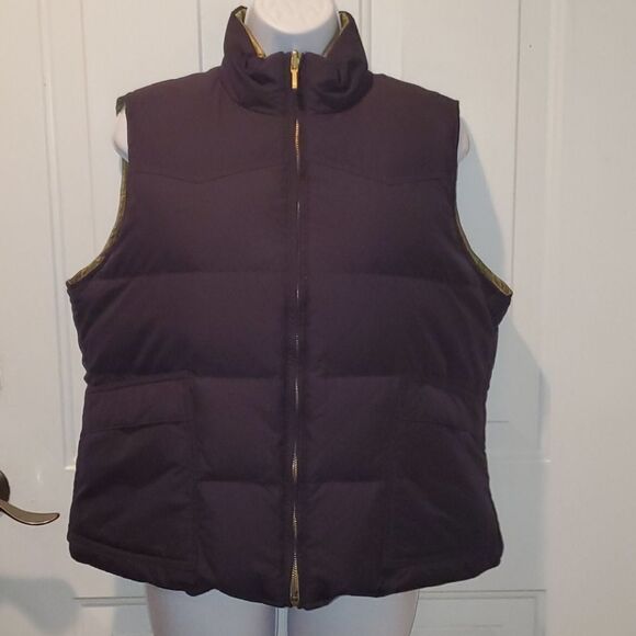 Lauren Ralph Lauren Down Reversible Vest Black - Picture 1 of 16